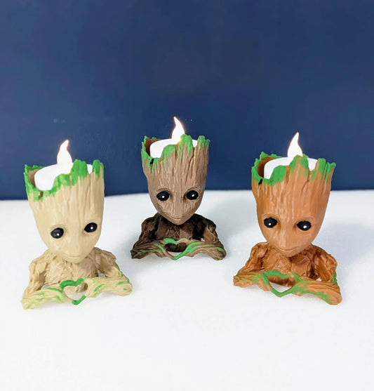 Baby Groot battery operated T light night lights. - Chaddyverse