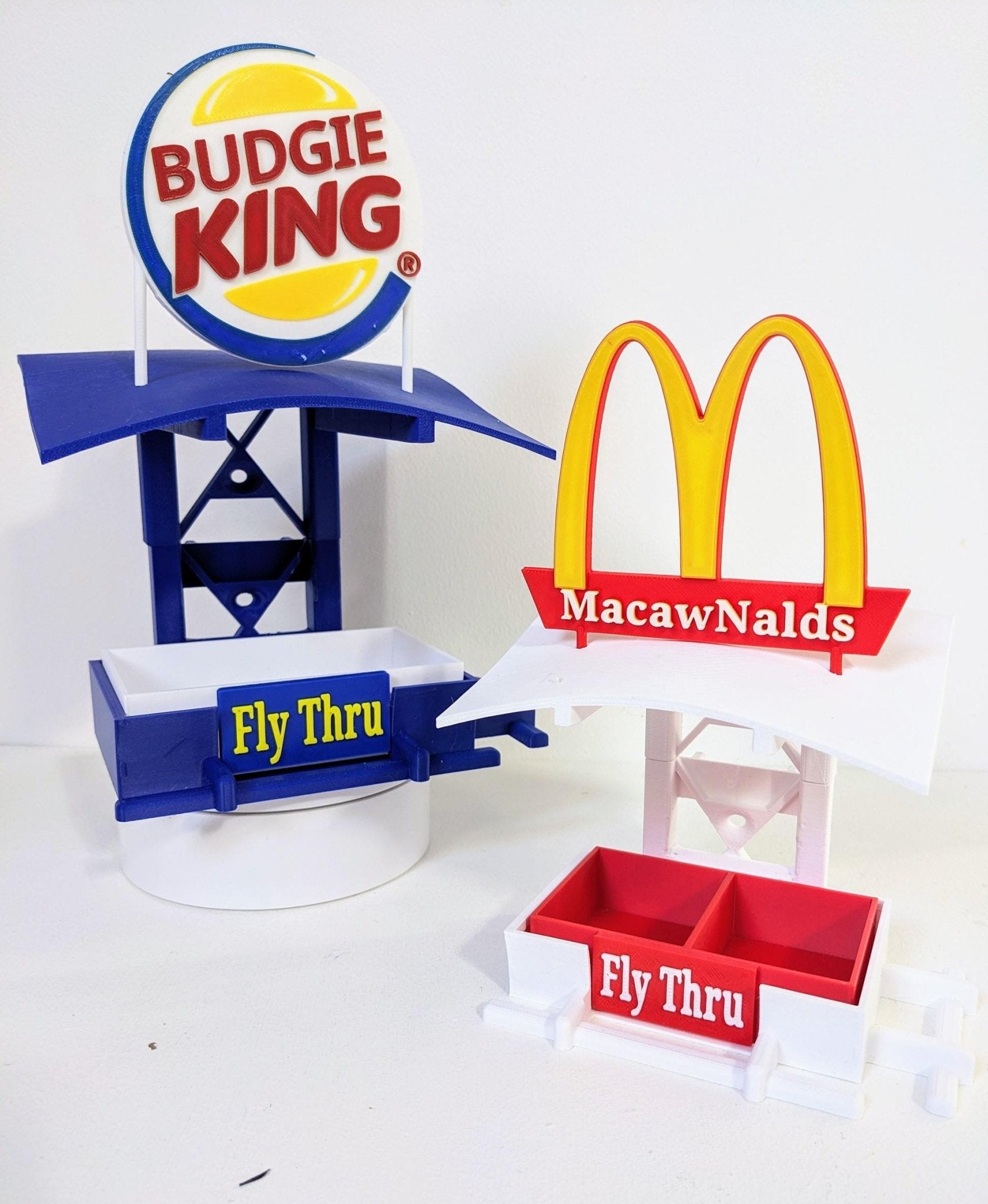 Budgie King Fly Thru Bird Feeder: Cage & Aviary, Ikea Skadis Compatible - Chaddyverse