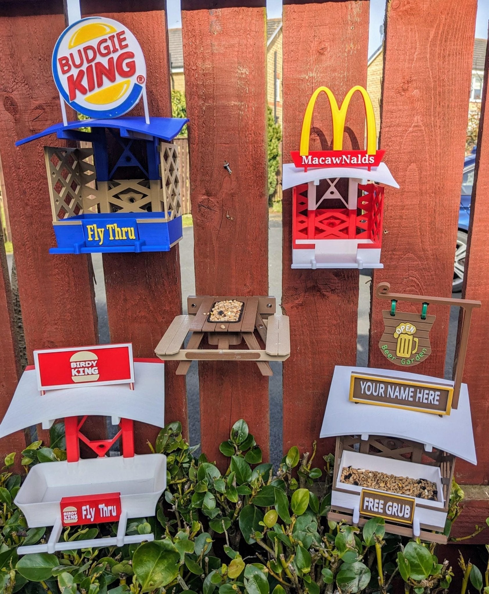 Budgie King Fly Thru Bird Feeder: Cage & Aviary, Ikea Skadis Compatible - Chaddyverse