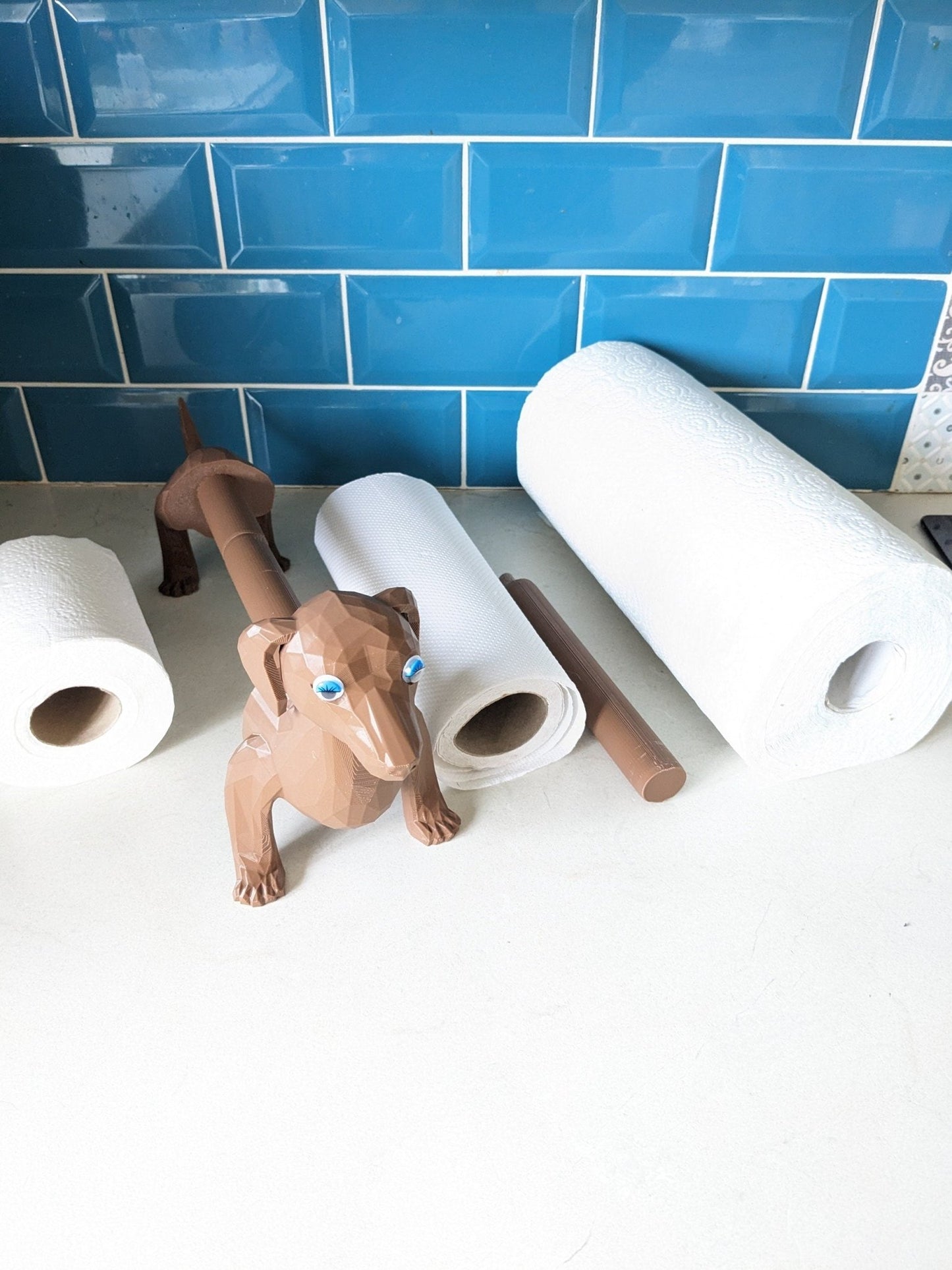 Charlie the Dachshund universal kitchen paper or toilet roll holder. - Chaddyverse