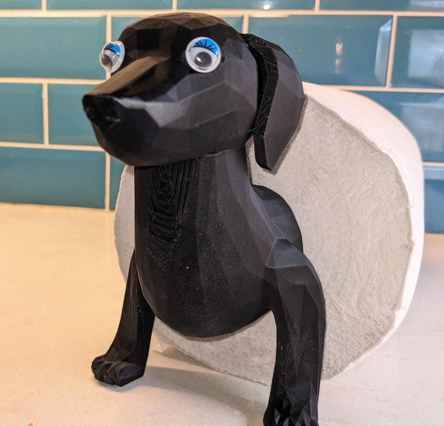 Charlie the Dachshund universal kitchen paper or toilet roll holder. - Chaddyverse