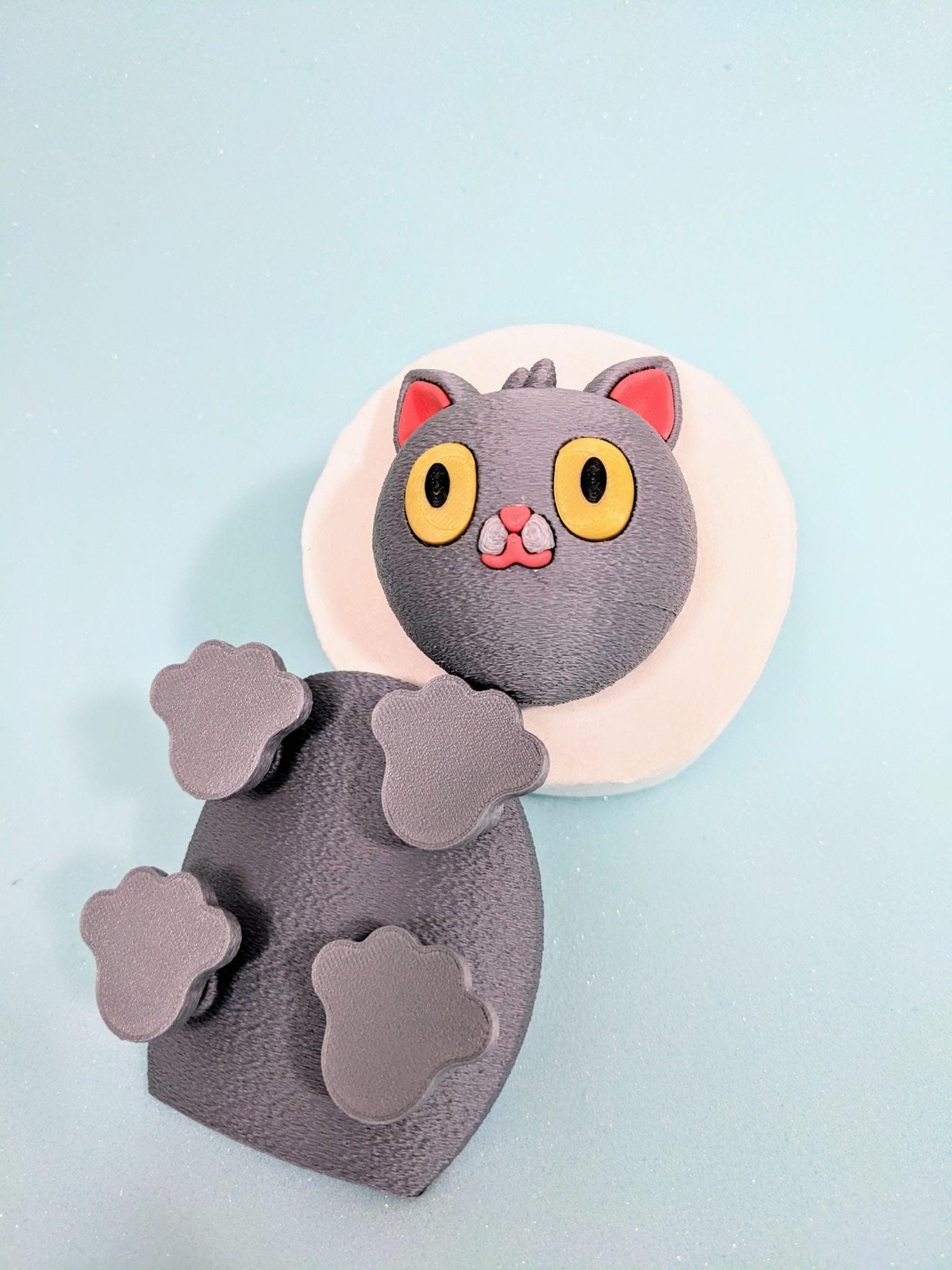 Cute Cat spare toilet roll holder. Kitten lovers gift. - Chaddyverse