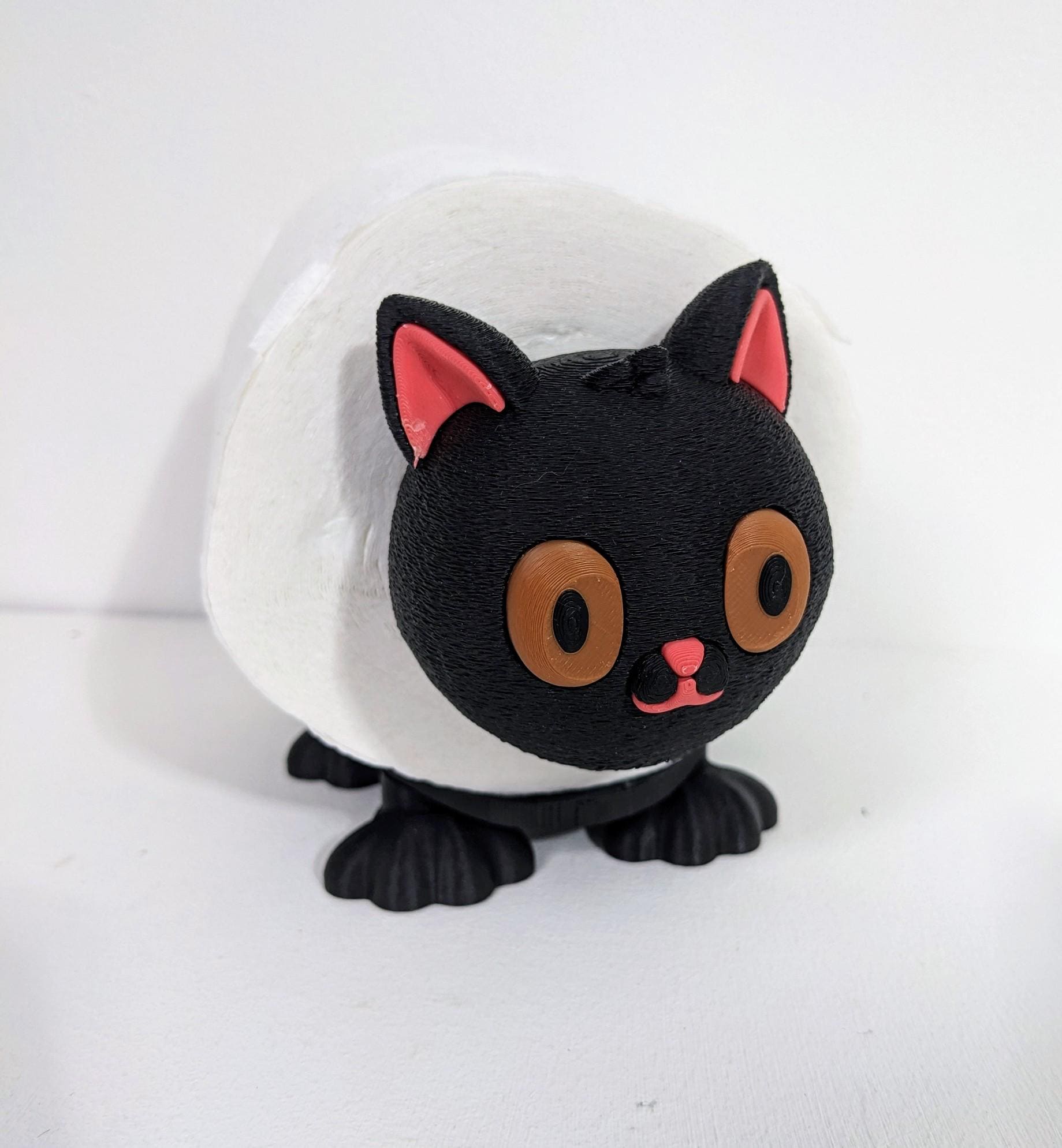 Cute Cat spare toilet roll holder. Kitten lovers gift. - Chaddyverse