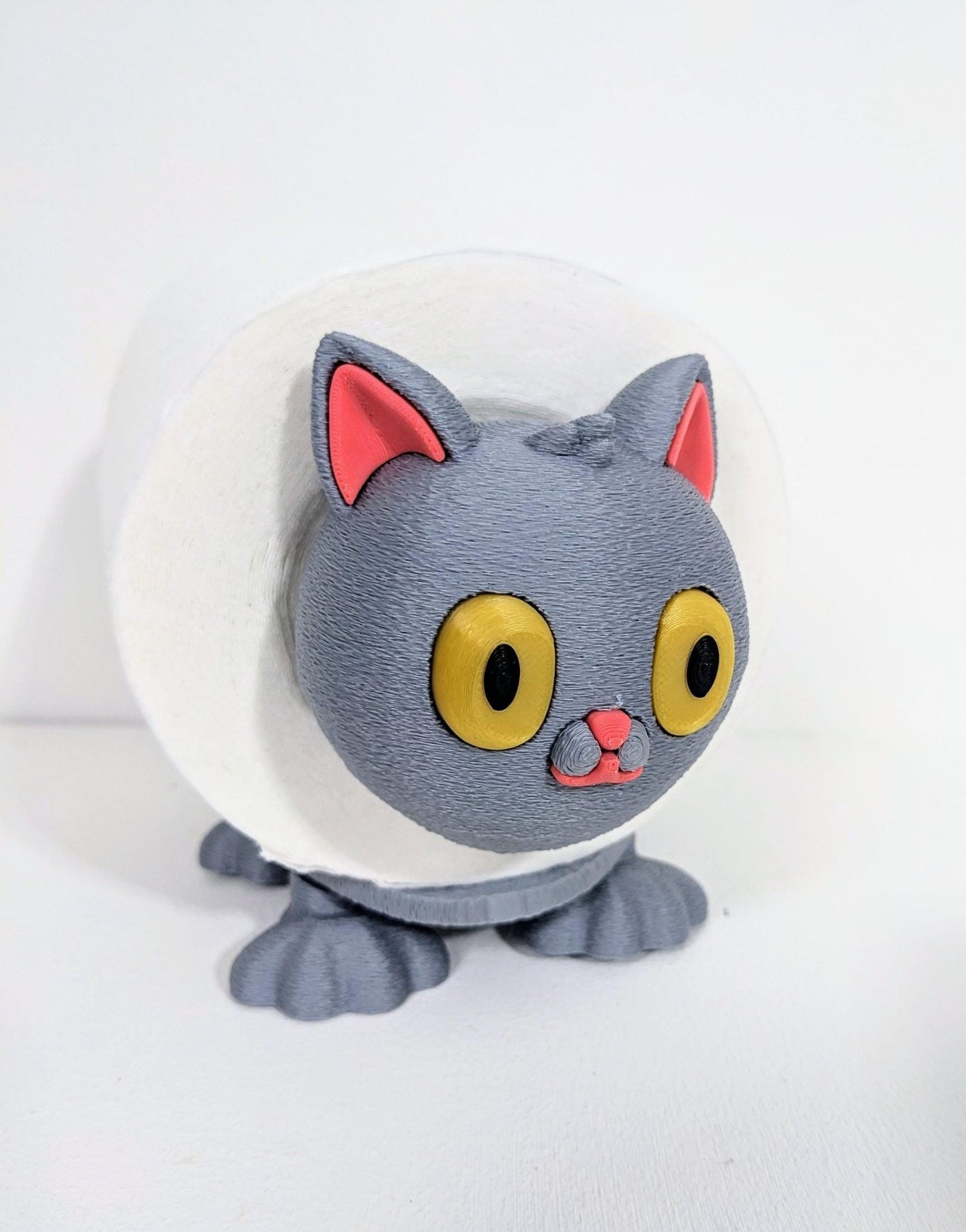 Cute Cat spare toilet roll holder. Kitten lovers gift. - Chaddyverse