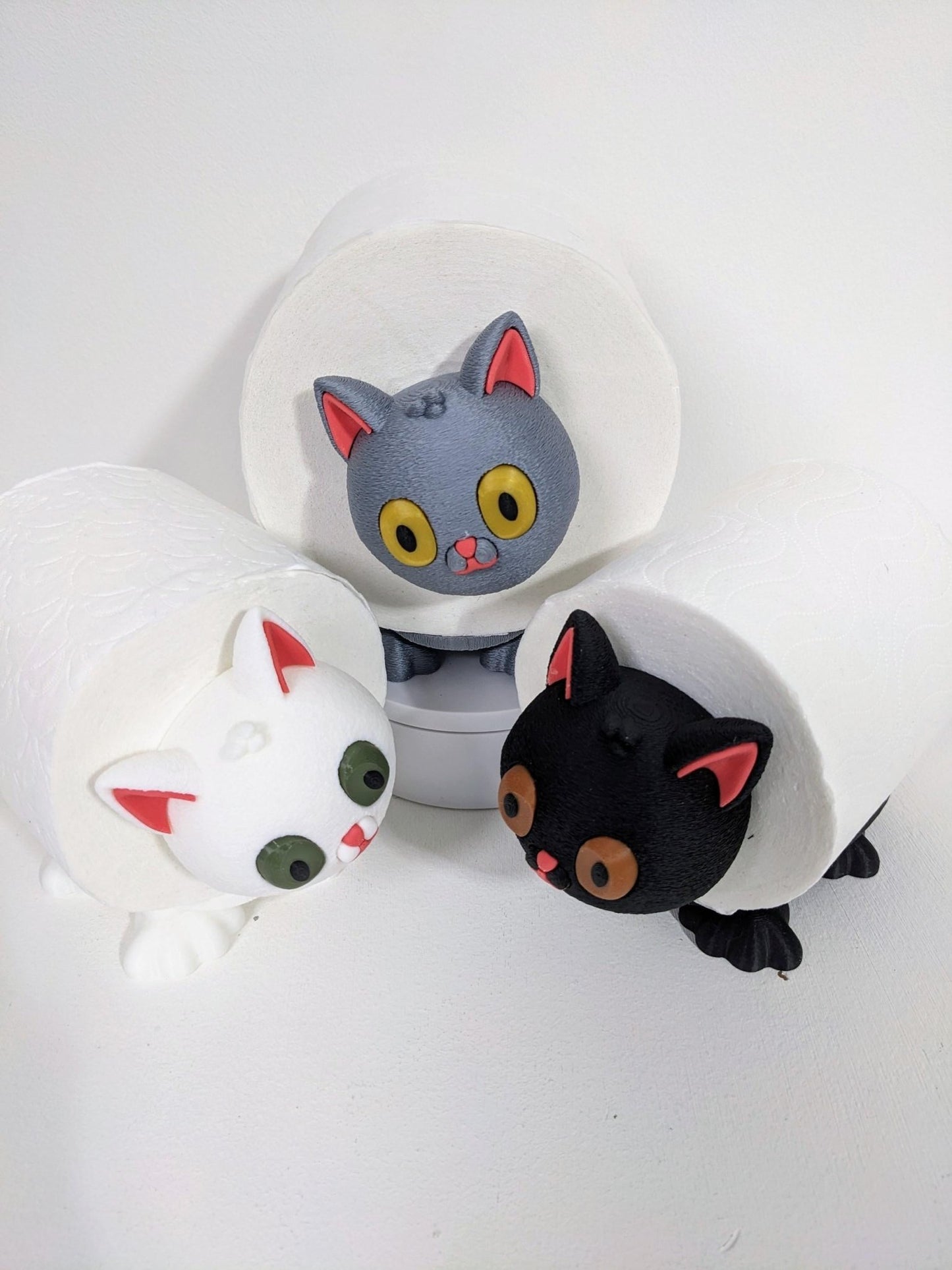 Cute Cat spare toilet roll holder. Kitten lovers gift. - Chaddyverse