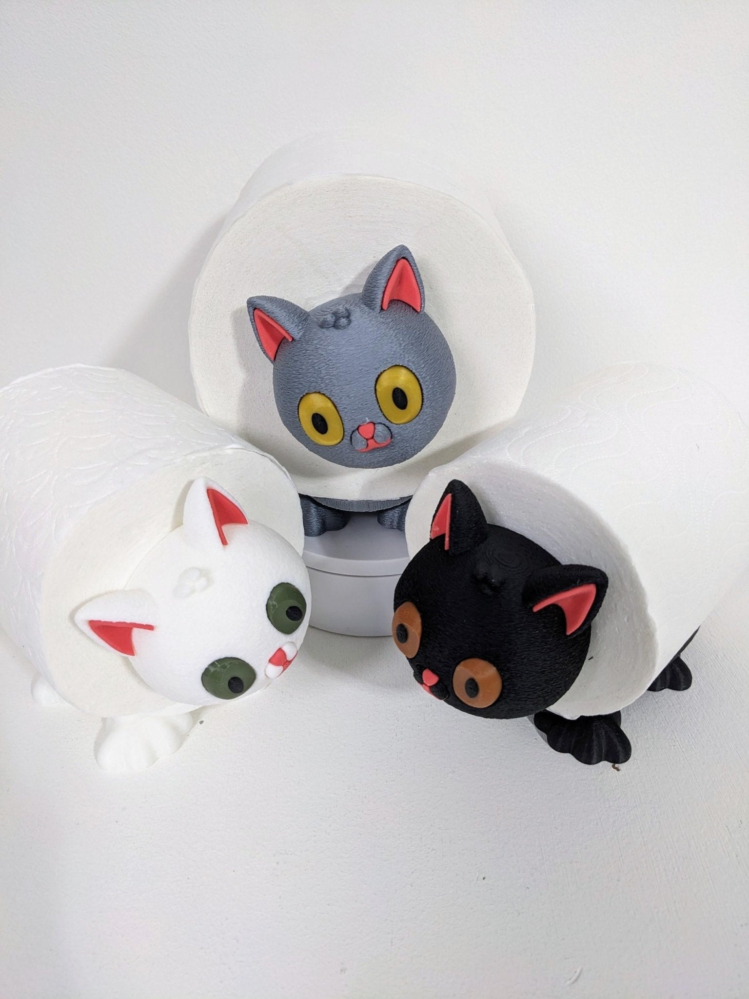 Cute Cat spare toilet roll holder. Kitten lovers gift. - Chaddyverse