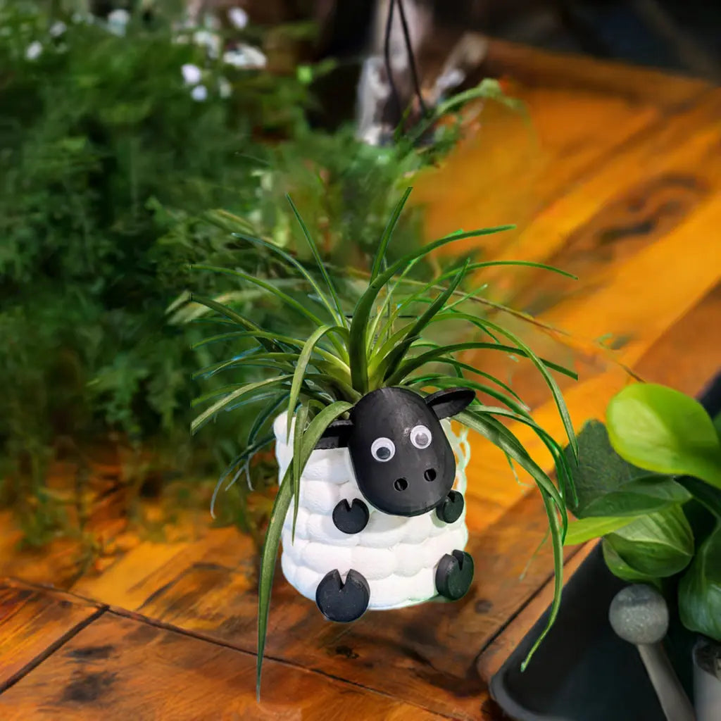 Adorable 3D Printed Sheep Planter - Cute Animal Plant Pot for Succulents & Small Plants choice of 3 to brighten up your indoor flowers. My Store