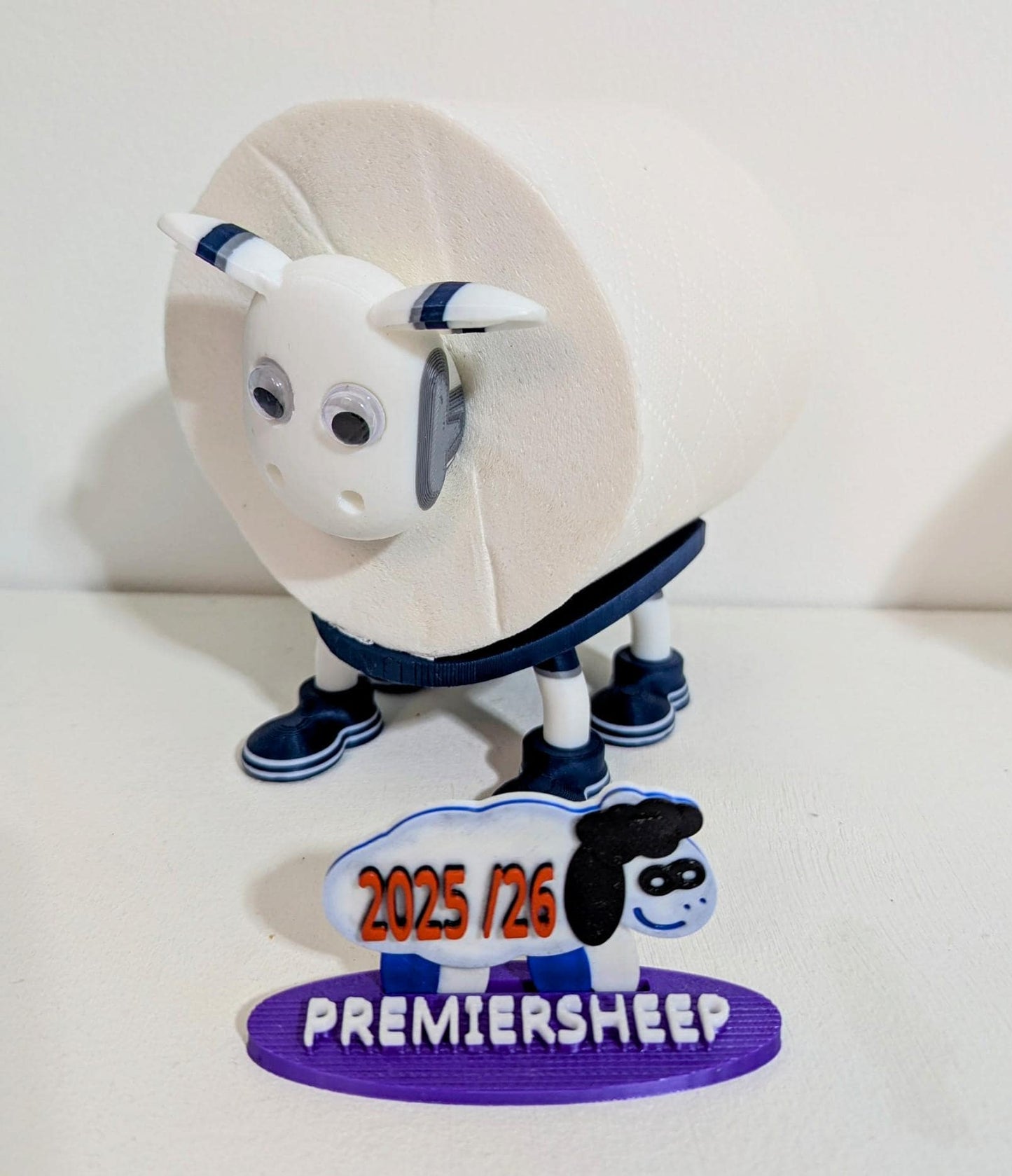 Premiersheep Tottenham Hotspur Toilet Roll Holder – New 2025/26 Football Fan Gift – Universal Fit – Custom Spurs Boots