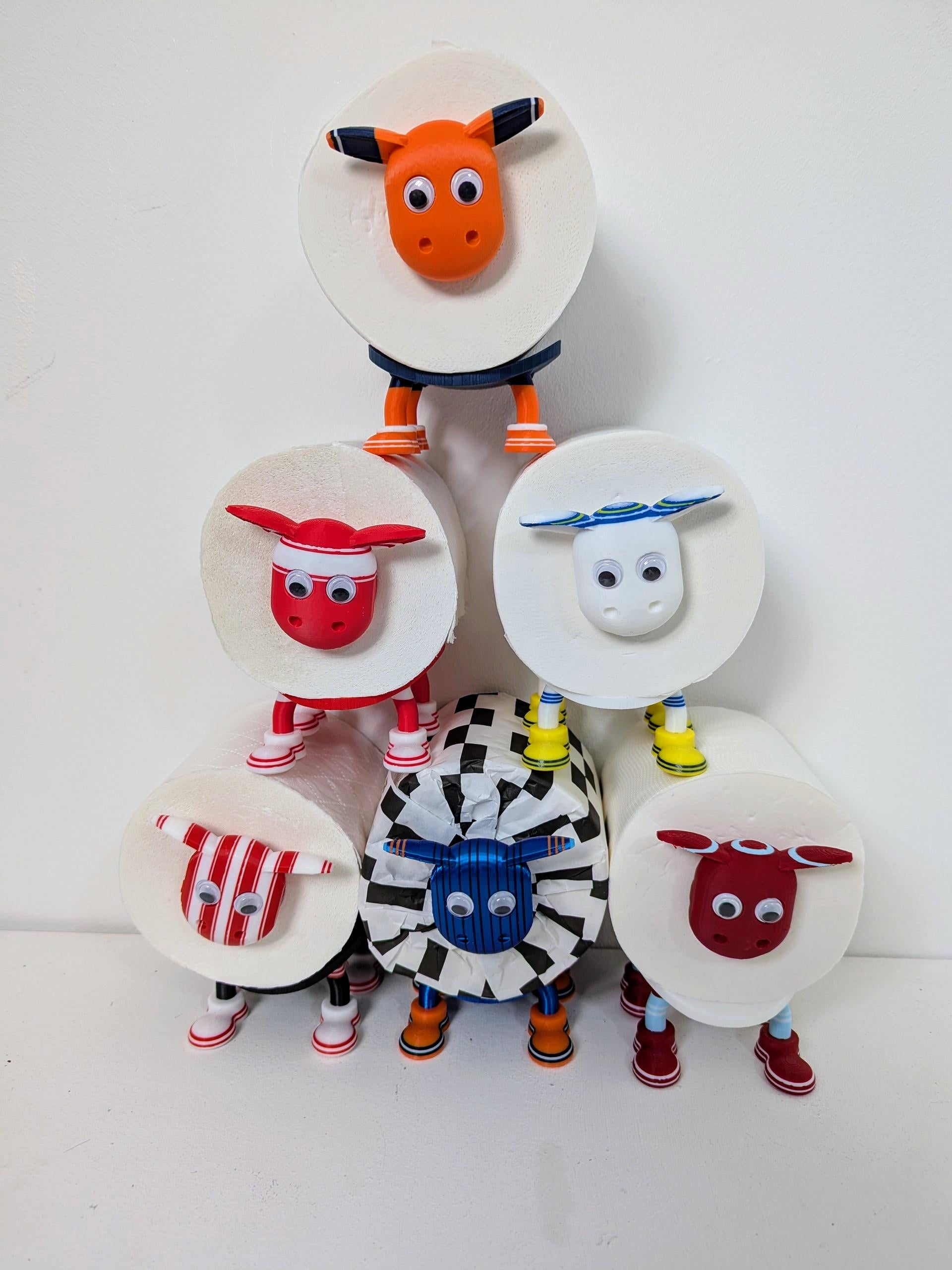 Leeds United 2025 Champion Sheep spare toilet roll holder with customised choice of football boots