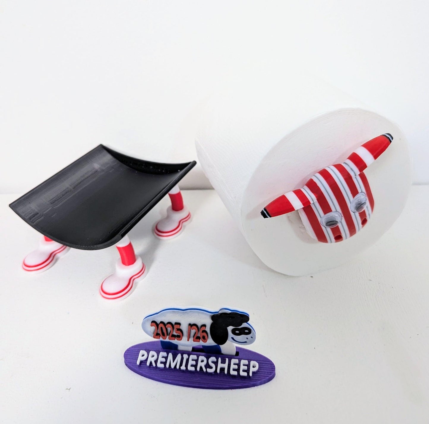 Sunderland AFC 2025 premier sheep spare toilet roll holder or tissue dispenser with customised choice of makem football boots