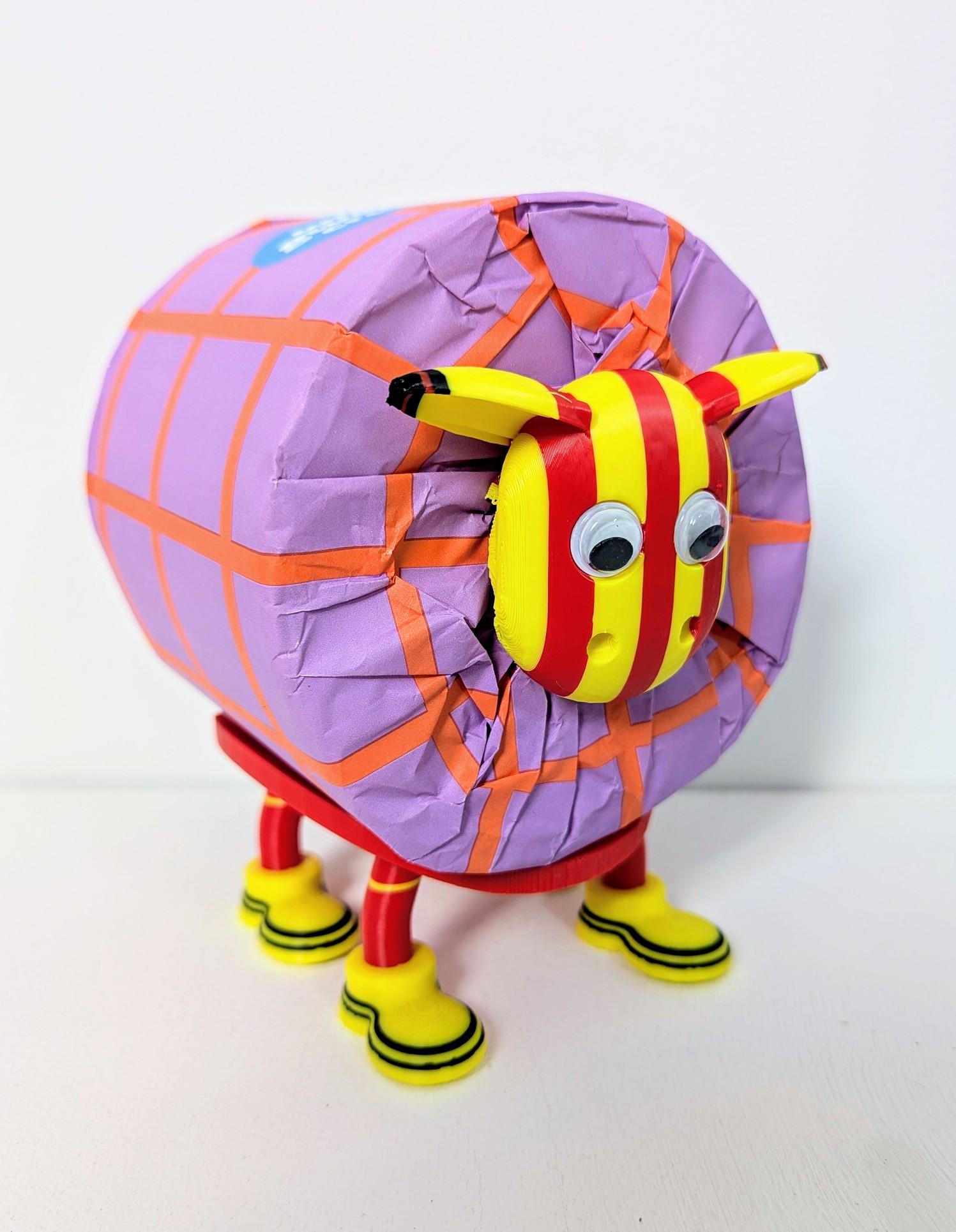 Watford 2025 Champion Sheep spare toilet roll holder or tissue dispenser with customised choice of hornets football boots