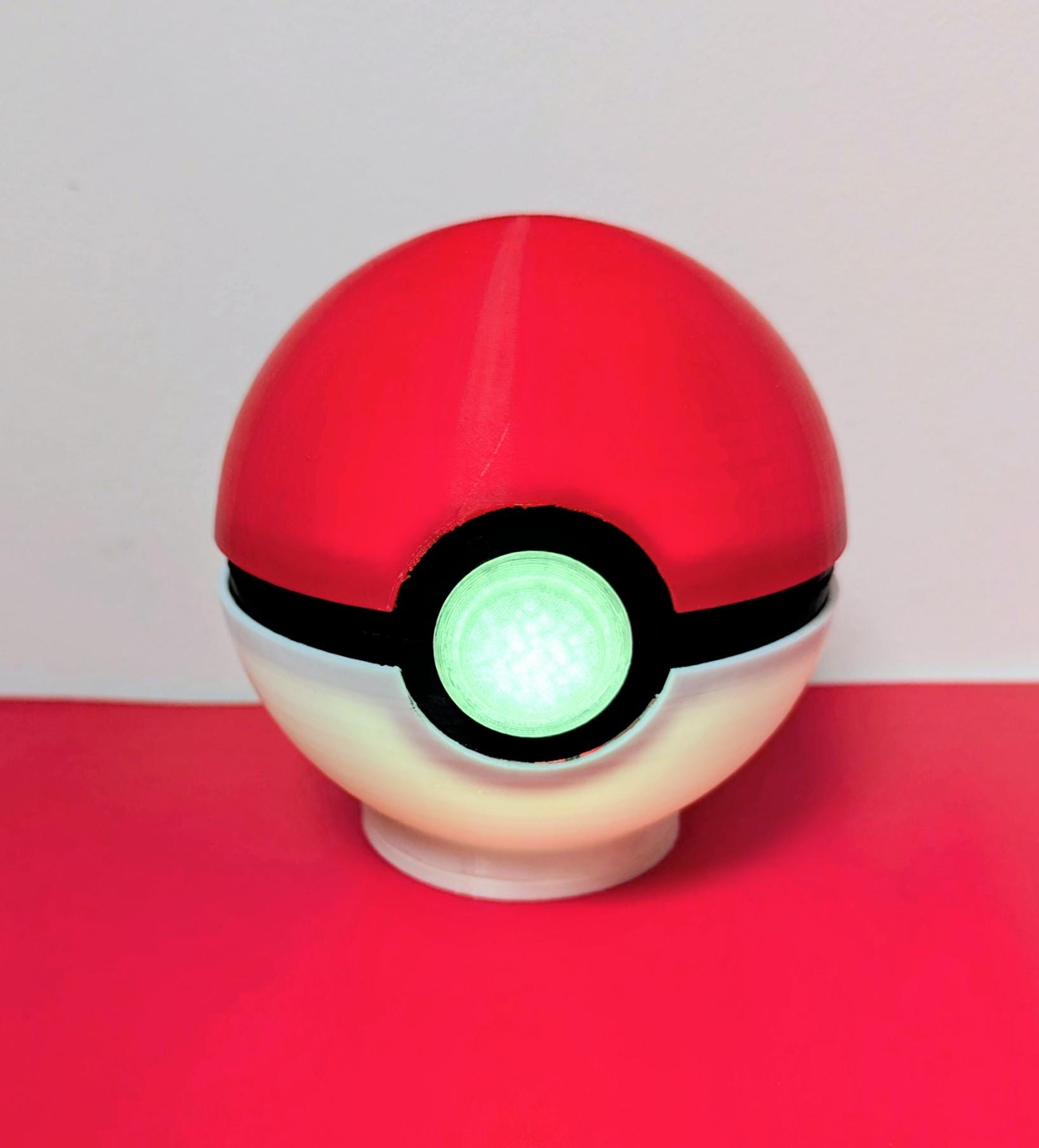 Large Pokeball Night Light – USB Powered 1 watt , for Pokemon Fans - Chaddyverse