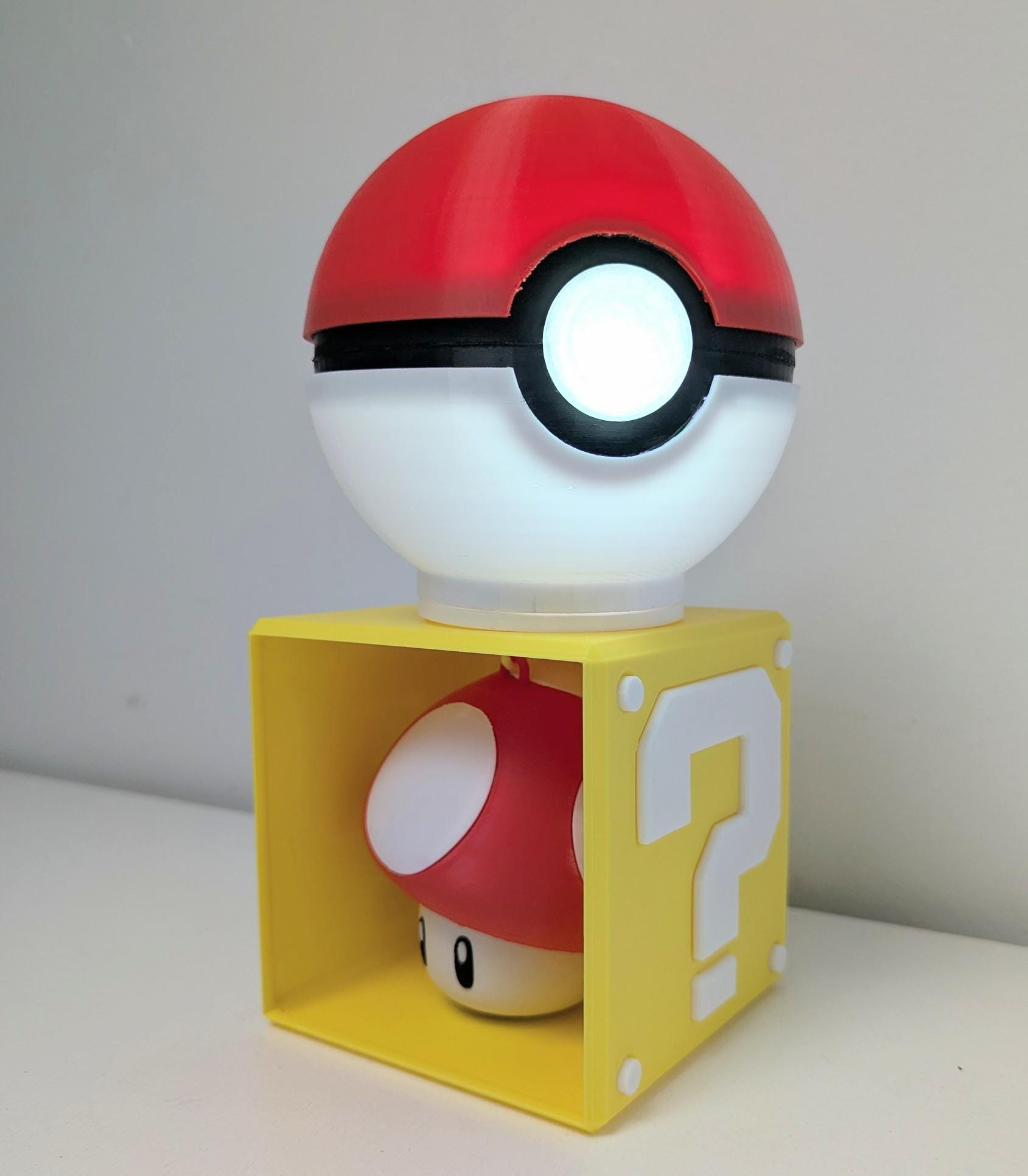 Large Pokeball Night Light – USB Powered 1 watt , for Pokemon Fans - Chaddyverse
