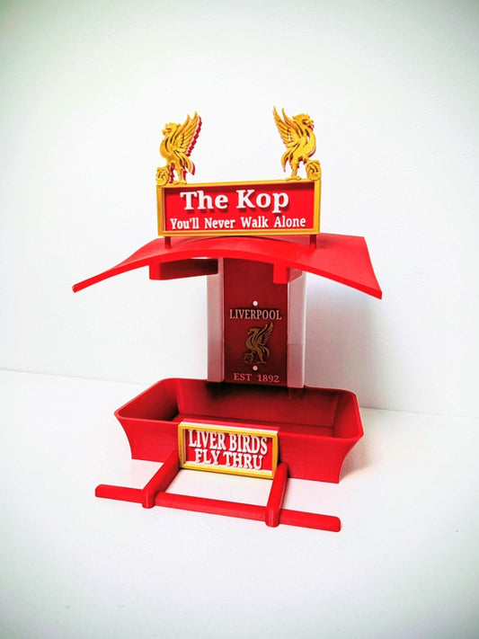 Liverpool FC Bird Feeder Feeding Station The Kop - Liver birds Anfield themed Garden Decor - Wild Food Feeder - Gift for football Fan - Chaddyverse