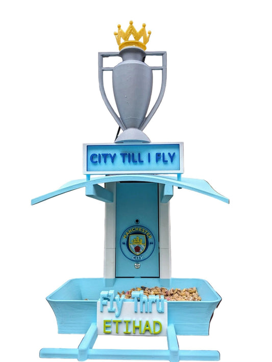Manchester City Bird Feeder / Garden seed Feeding Station - Chaddyverse