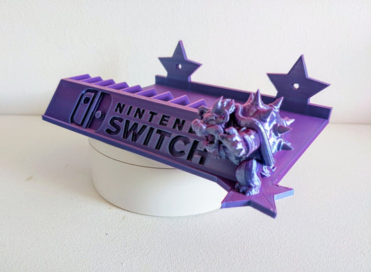 Nintendo Switch Bowser game rack stand / Wall mountable in 6 colours - Chaddyverse