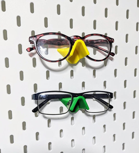 Pack of 2 Ikea Skadis compatible glasses peg board holder. fit all sizes - Chaddyverse