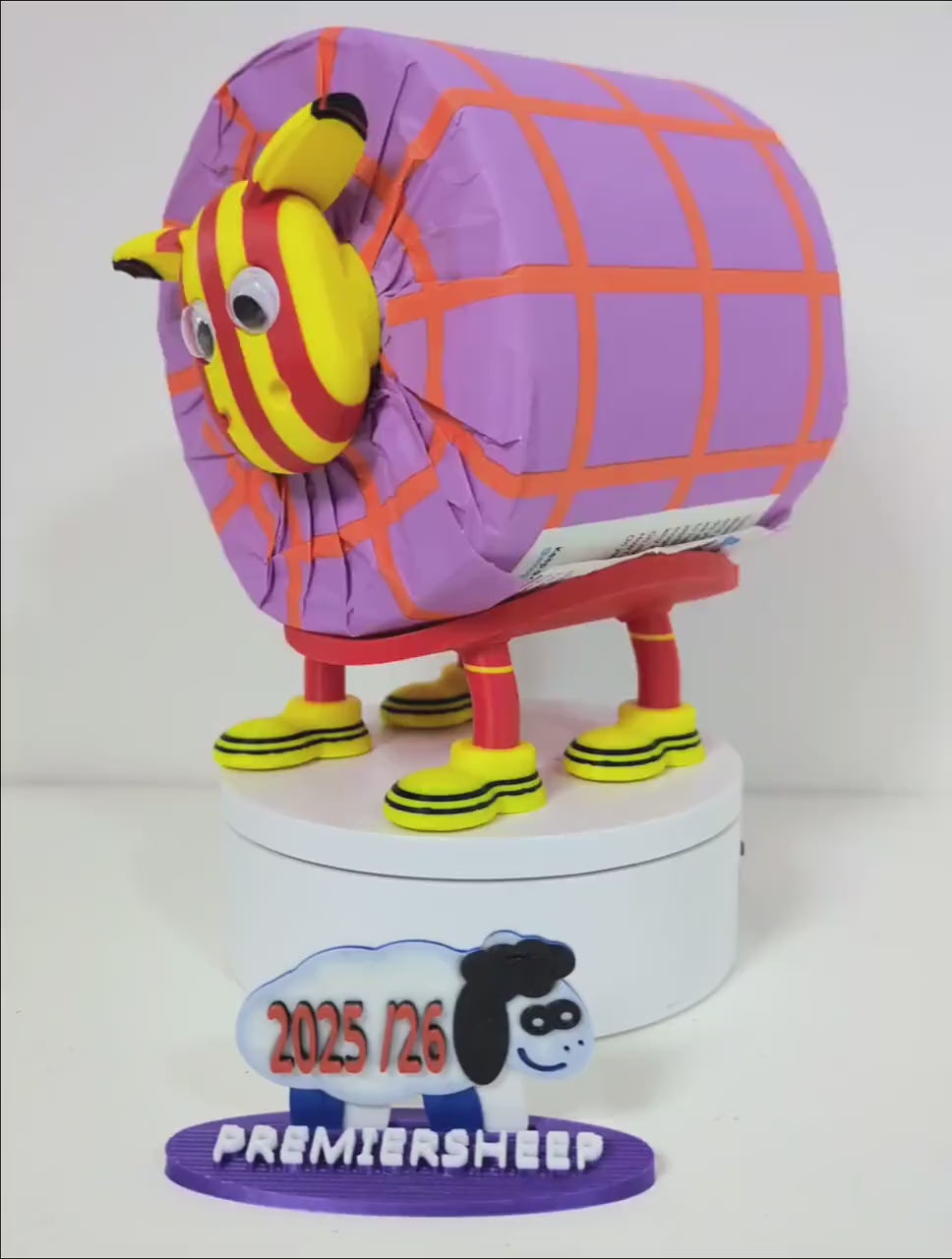 Premiersheep Watford Toilet Roll Holder – New 2025/26 Football Fan Gift – Universal Fit – Customizable Boot option