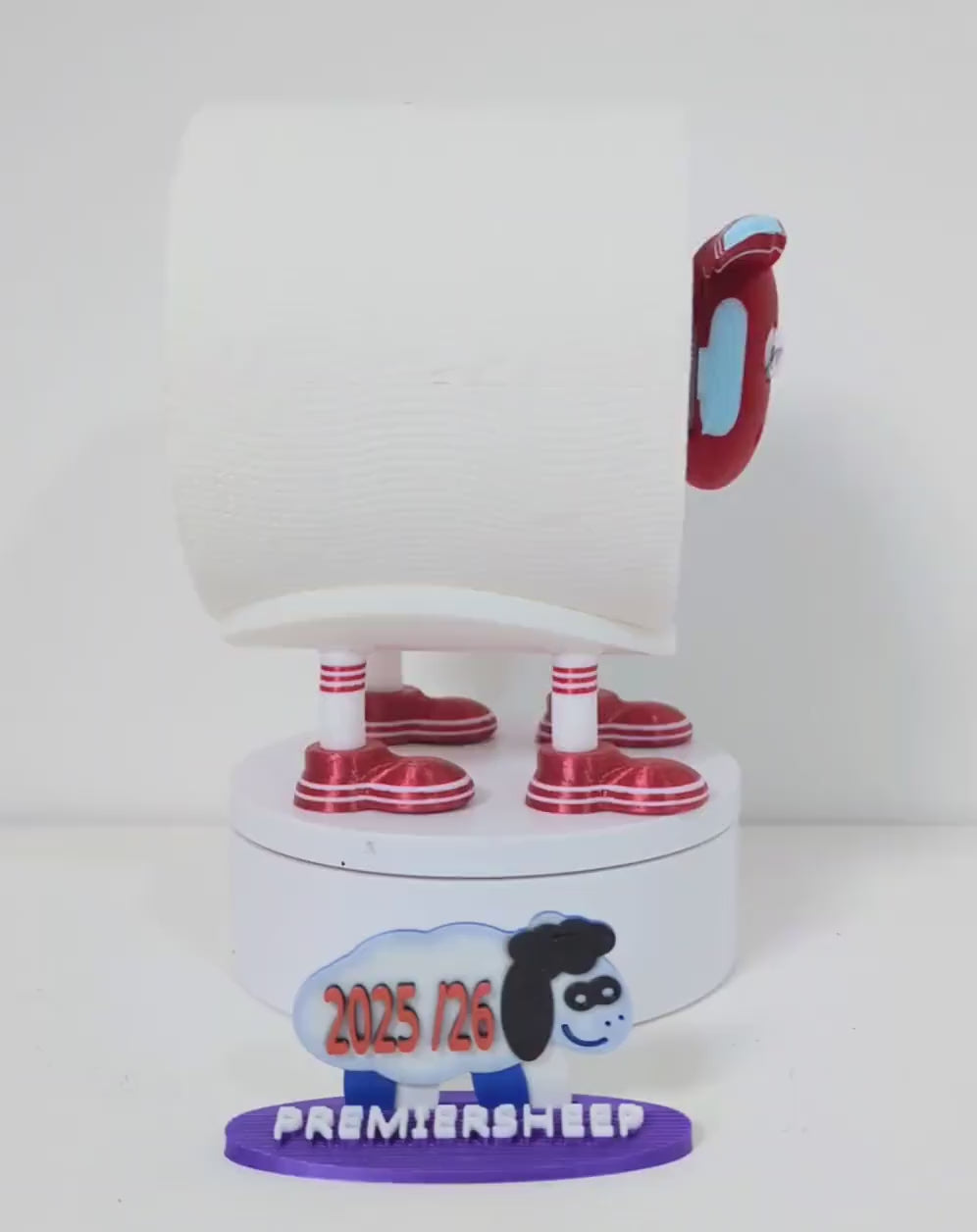 Premiersheep West Ham  Toilet Roll Holder – New 2025/26 Football Fan Gift – Universal Fit – Custom Boots