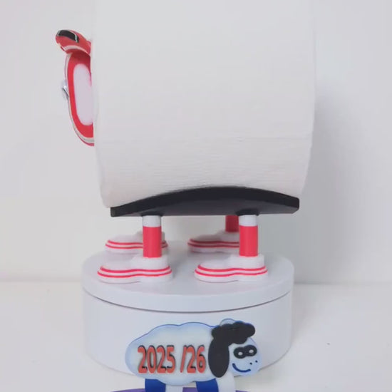 Premiersheep Sunderland Toilet Roll Holder – New 2025/26 Football Fan Gift – Universal Fit – Custom Boot option