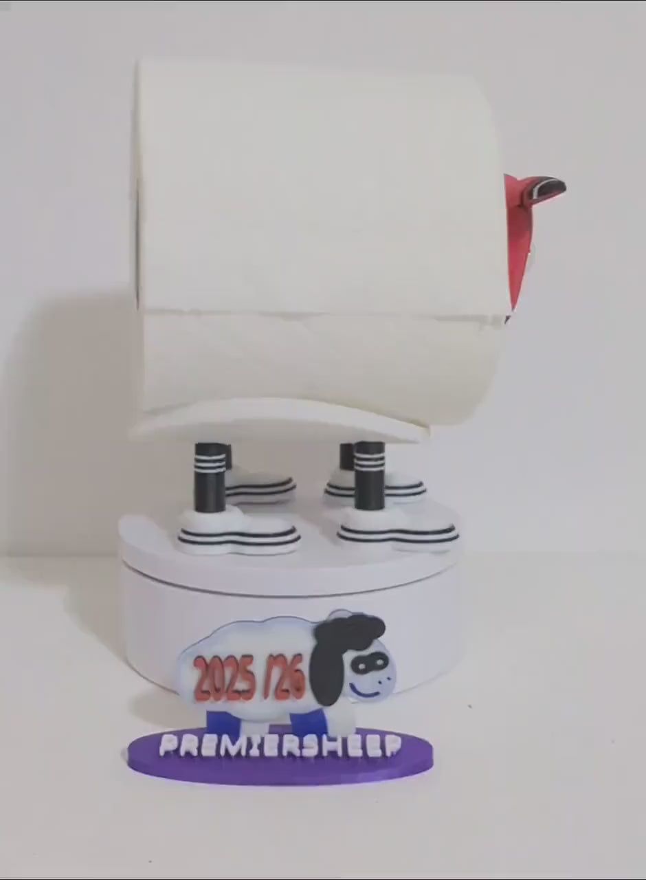 Premiersheep Manchester United Toilet Roll Holder – New 2025/26 Football Fan Gift – Universal Fit – Custom Boots