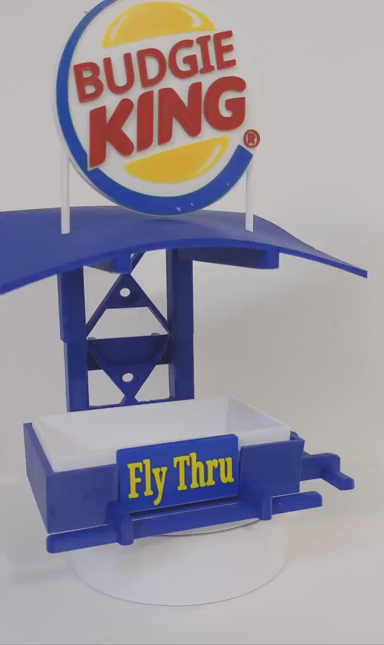 Budgie King Fly Thru Bird Feeder: Cage & Aviary, Ikea Skadis Compatible