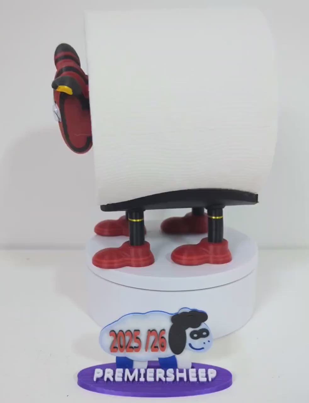 Premiersheep AFC Bournemouth Toilet Roll Holder – New 2025/26 Football Fan Gift – Universal Fit – Custom Boot option