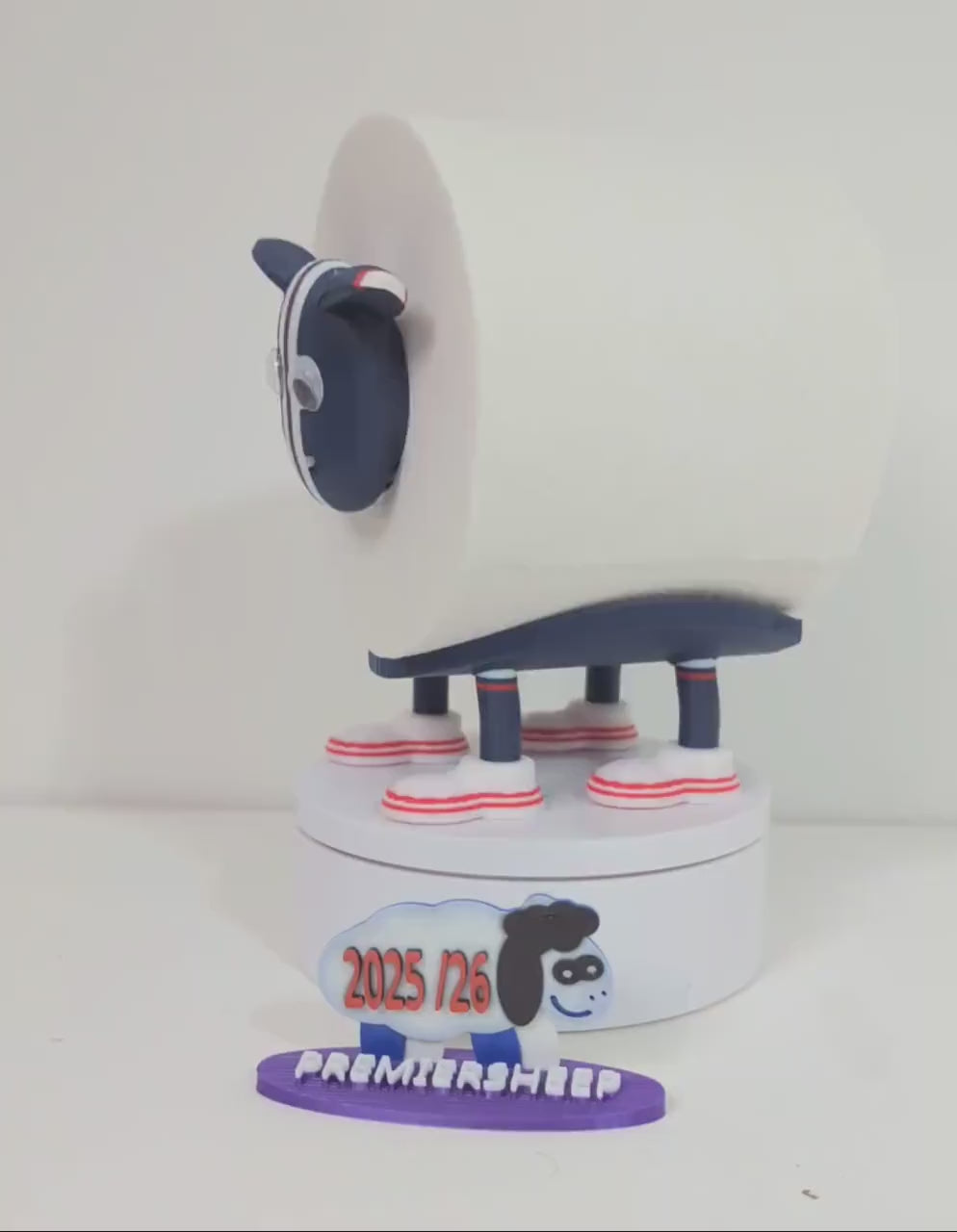 Premiersheep Dundee FC  Toilet Roll Holder – New 2025/26 Football Fan Gift – Universal Fit – Custom Boots