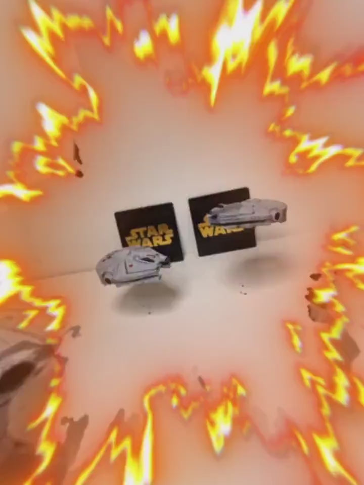 Millennium Falcon Wireless Mouse, with Optional S Wars display case. Great Sci fi galactic empire present