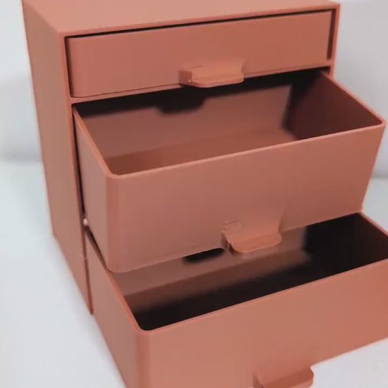 Board Game Token Drawers – 3 or 5 Drawer Set – Terraforming Mars Cube Storage – Stackable Tabletop Organiser – Multicolour or Single Colour