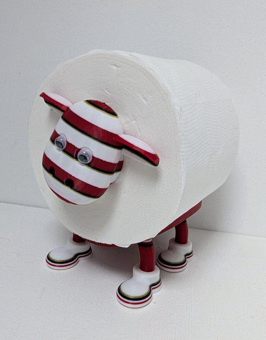 Wigan Warriors Super Sheep Toilet Roll Holder, rugby fans gift. - Chaddyverse